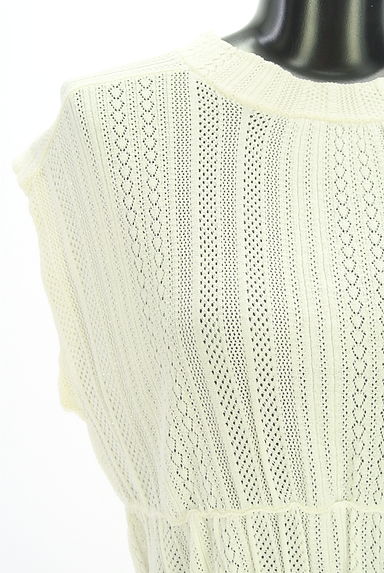 Droite lautreamont（ドロワットロートレアモン）の古着「ペプラム透かしニット（ニット）」大画像４へ