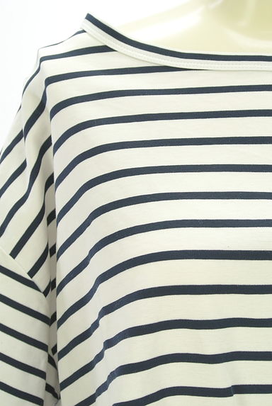 クリックで大画像表示 green label relaxing(グリーンレーベル リラクシング)の古着「オーバーサイズボーダーカットソー(カットソー・プルオーバー)」大画像4へ