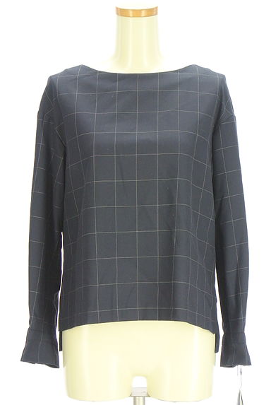 HUMAN WOMAN（ヒューマンウーマン）の古着「ウィンドウペンチェックブラウス（カットソー・プルオーバー）」大画像１へ