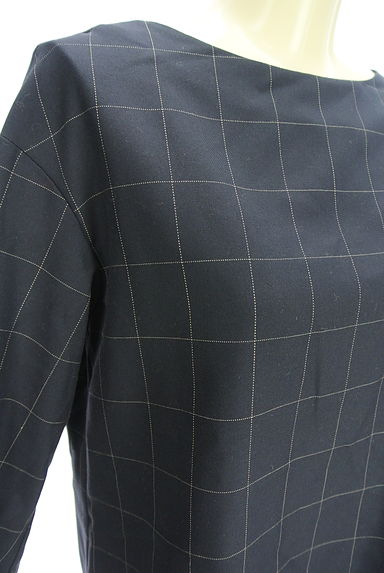 HUMAN WOMAN（ヒューマンウーマン）の古着「ウィンドウペンチェックブラウス（カットソー・プルオーバー）」大画像４へ