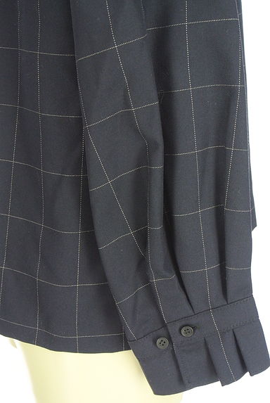 HUMAN WOMAN（ヒューマンウーマン）の古着「ウィンドウペンチェックブラウス（カットソー・プルオーバー）」大画像５へ
