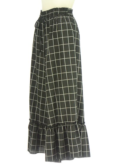 axes femme（アクシーズファム）の古着「axes femme POETIQUE チェックフレアパンツ（パンツ）」大画像３へ