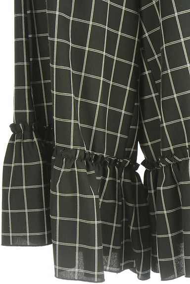 axes femme（アクシーズファム）の古着「axes femme POETIQUE チェックフレアパンツ（パンツ）」大画像５へ