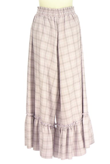 axes femme（アクシーズファム）の古着「axes femme POETIQUE チェックフレアパンツ（パンツ）」大画像２へ