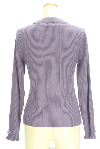 axes femme（アクシーズファム）の古着「レースモックネックリブニット（ニット）」大画像２へ