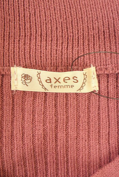 axes femme（アクシーズファム）の古着「レースモックネックリブニット（ニット）」大画像６へ