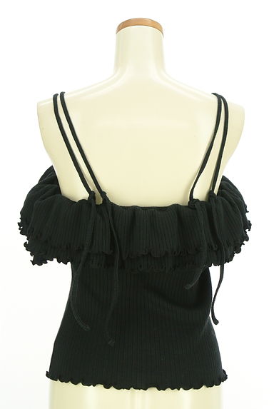 DEICY（デイシー）の古着「ティアードフリルオフショルリブニット（ニット）」大画像２へ