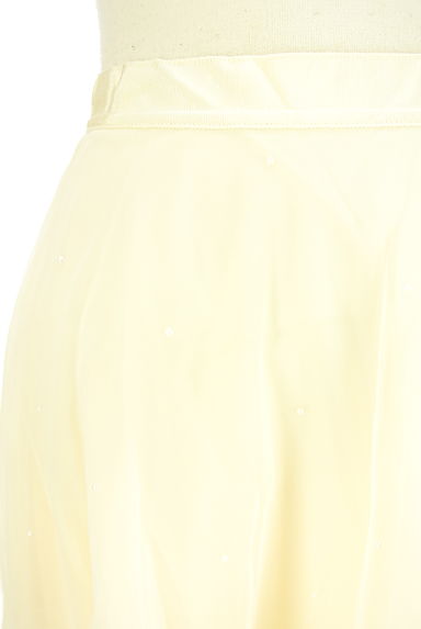 クリックで大画像表示 DEICY(デイシー)の古着「パール付きロングチュールスカート(ロングスカート・マキシスカート)」大画像4へ