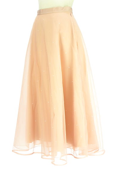 クリックで大画像表示 DEICY(デイシー)の古着「パール付きロングチュールスカート(ロングスカート・マキシスカート)」大画像3へ