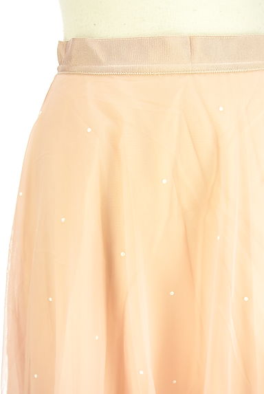 クリックで大画像表示 DEICY(デイシー)の古着「パール付きロングチュールスカート(ロングスカート・マキシスカート)」大画像4へ