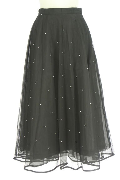 DEICY（デイシー）の古着「パール付きロングチュールスカート（ロングスカート・マキシスカート）」大画像１へ