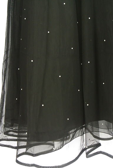 DEICY（デイシー）の古着「パール付きロングチュールスカート（ロングスカート・マキシスカート）」大画像５へ
