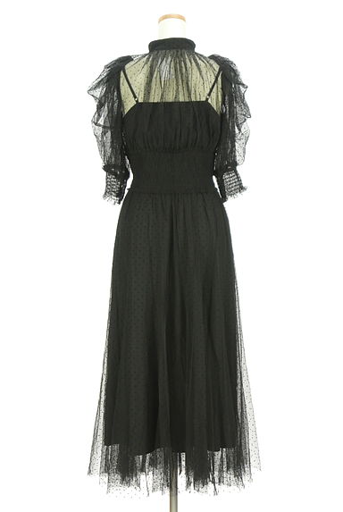 Snidel（スナイデル）の古着「ドットチュール5分袖ロングワンピース（ワンピース・チュニック）」大画像２へ