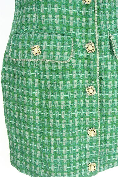 Sister Jane（シスタージェーン）の古着「リボンブローチ付きツイード膝上ワンピース（ワンピース・チュニック）」大画像５へ