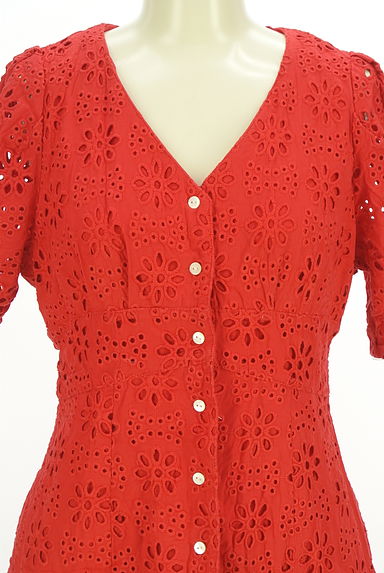 DEICY（デイシー）の古着「カットワークレースロングシャツワンピース（ワンピース・チュニック）」大画像４へ