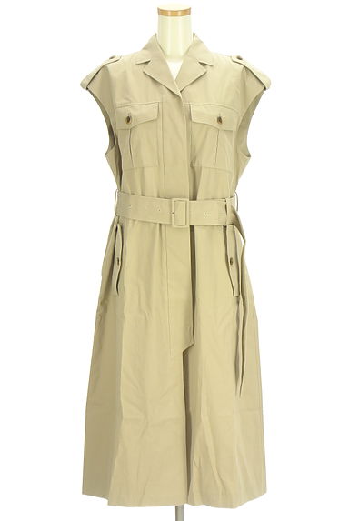 クリックで大画像表示 theory luxe(セオリーリュクス)の古着「ベルト付きトレンチ風ロングジレ(トレンチコート)」大画像1へ