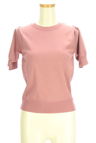 PROPORTION BODY DRESSING（プロポーションボディドレッシング）の古着「パール付きオープンショルダーニット（ニット）」大画像１へ