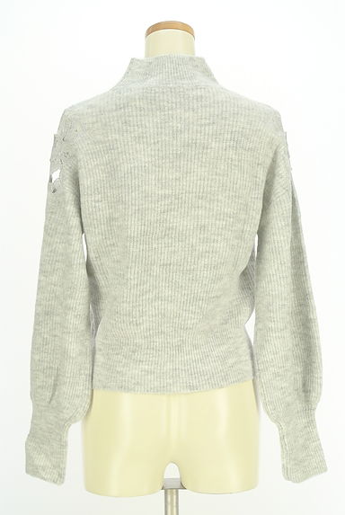 PROPORTION BODY DRESSING（プロポーションボディドレッシング）の古着「レース切り替えモックネックニット（セーター）」大画像２へ