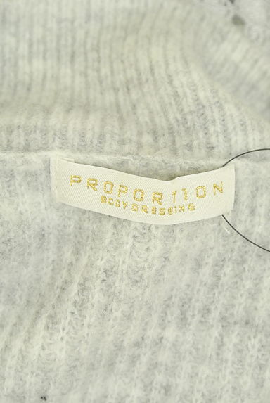 PROPORTION BODY DRESSING（プロポーションボディドレッシング）の古着「レース切り替えモックネックニット（セーター）」大画像６へ
