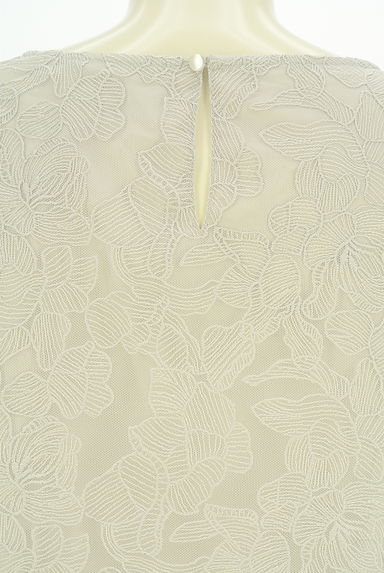 PROPORTION BODY DRESSING（プロポーションボディドレッシング）の古着「花刺繍チュールレースブラウス（カットソー・プルオーバー）」大画像４へ