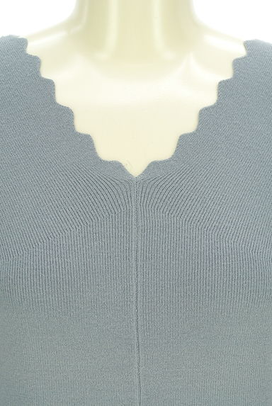 クリックで大画像表示 PROPORTION BODY DRESSING(プロポーションボディドレッシング)の古着「スカラップハイゲージニット(ニット)」大画像4へ