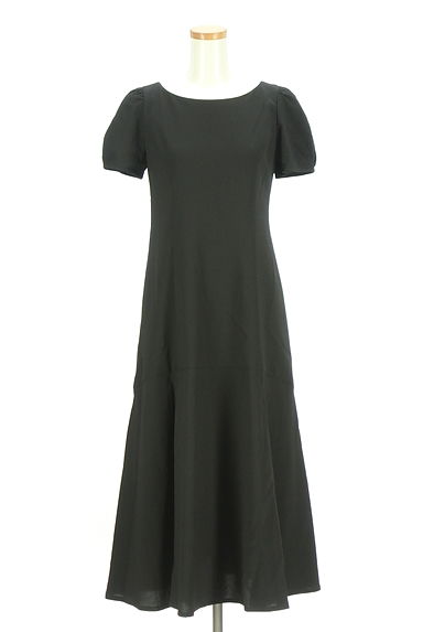 クリックで大画像表示 PROPORTION BODY DRESSING(プロポーションボディドレッシング)の古着「後ろVネックロングフレアワンピース(ワンピース・チュニック)」大画像1へ