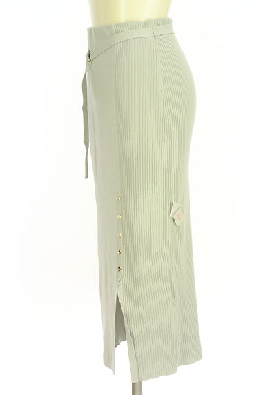 PROPORTION BODY DRESSING（プロポーションボディドレッシング）の古着「リブニットタンク+ミモレスカート（セットアップ（ジャケット＋スカート））」大画像４へ