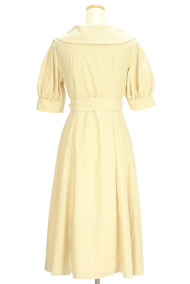 PROPORTION BODY DRESSING（プロポーションボディドレッシング）の古着「パフスリーブトレンチ風ミモレワンピース（ワンピース・チュニック）」大画像２へ