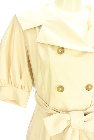 PROPORTION BODY DRESSING（プロポーションボディドレッシング）の古着「パフスリーブトレンチ風ミモレワンピース（ワンピース・チュニック）」大画像４へ