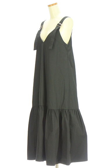 クリックで大画像表示 PROPORTION BODY DRESSING(プロポーションボディドレッシング)の古着「ティアードロングジャンパースカート(キャミワンピース)」大画像3へ