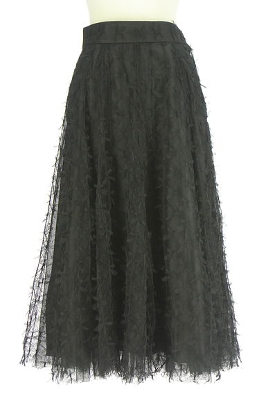 クリックで大画像表示 PROPORTION BODY DRESSING(プロポーションボディドレッシング)の古着「ドット×リボンチュールロングスカート(ロングスカート・マキシスカート)」大画像1へ