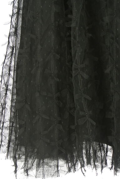 クリックで大画像表示 PROPORTION BODY DRESSING(プロポーションボディドレッシング)の古着「ドット×リボンチュールロングスカート(ロングスカート・マキシスカート)」大画像5へ