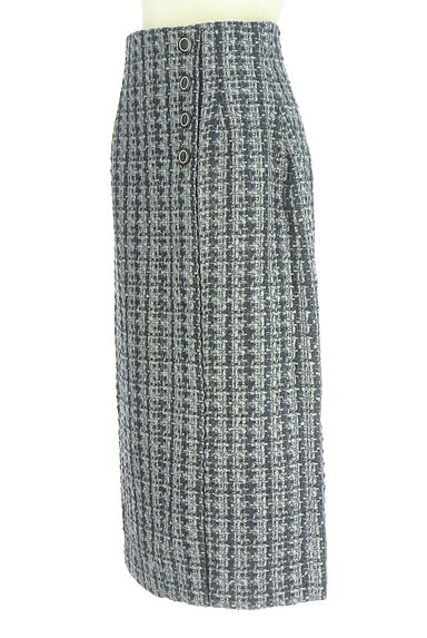 クリックで大画像表示 PROPORTION BODY DRESSING(プロポーションボディドレッシング)の古着「ツイードミモレタイトスカート(ロングスカート・マキシスカート)」大画像3へ