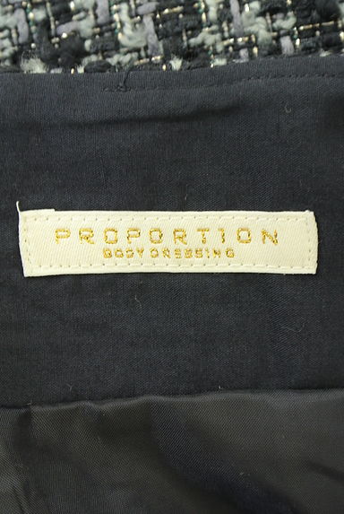 クリックで大画像表示 PROPORTION BODY DRESSING(プロポーションボディドレッシング)の古着「ツイードミモレタイトスカート(ロングスカート・マキシスカート)」大画像6へ