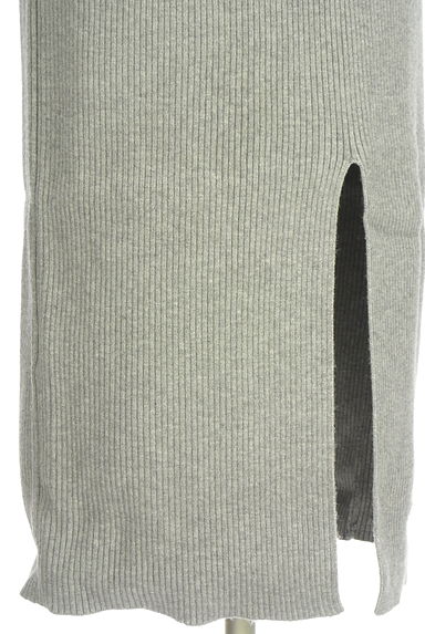 クリックで大画像表示 PROPORTION BODY DRESSING(プロポーションボディドレッシング)の古着「ベルト付きロングニットワンピース(ワンピース・チュニック)」大画像5へ