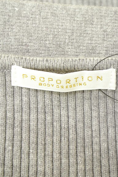 クリックで大画像表示 PROPORTION BODY DRESSING(プロポーションボディドレッシング)の古着「ベルト付きロングニットワンピース(ワンピース・チュニック)」大画像6へ