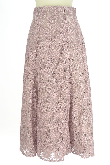 クリックで大画像表示 PROPORTION BODY DRESSING(プロポーションボディドレッシング)の古着「花柄レースロングスカート(ロングスカート・マキシスカート)」大画像1へ