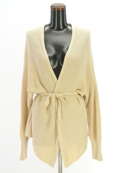 クリックで大画像表示 coen(コーエン)の古着「ドロストベルトミドルニットカーディガン(カーディガン・ボレロ)」大画像1へ