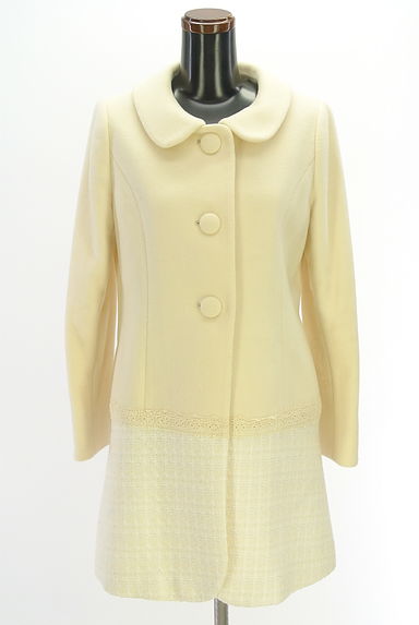 Feroux（フェルゥ）の古着「ツイード切替ウール混コート（コート）」大画像１へ