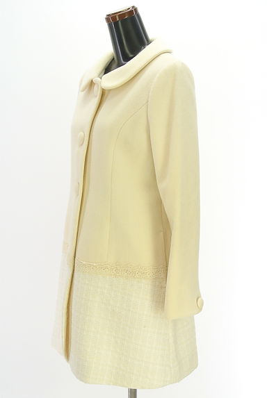 Feroux（フェルゥ）の古着「ツイード切替ウール混コート（コート）」大画像３へ