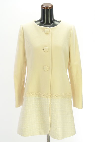 Feroux（フェルゥ）の古着「ツイード切替ウール混コート（コート）」大画像４へ