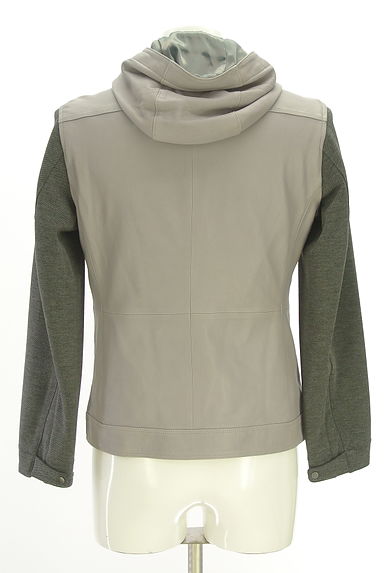 NICOLE（ニコル）の古着「MONSIEUR NICOLE レザー切替フーディ（ブルゾン・スタジャン）」大画像２へ