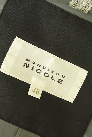 NICOLE（ニコル）の古着「MONSIEUR NICOLE レザー切替フーディ（ブルゾン・スタジャン）」大画像６へ