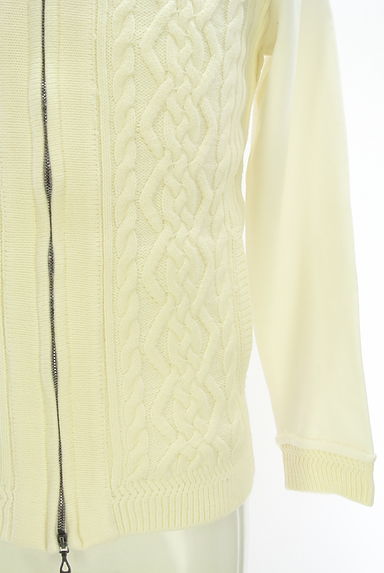 NICOLE（ニコル）の古着「ケーブルニット×スウェットフーディ（スウェット・パーカー）」大画像５へ