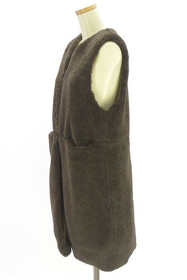 ROPE（ロペ）の古着「エコファーロングベスト（ブルゾン・スタジャン）」大画像３へ