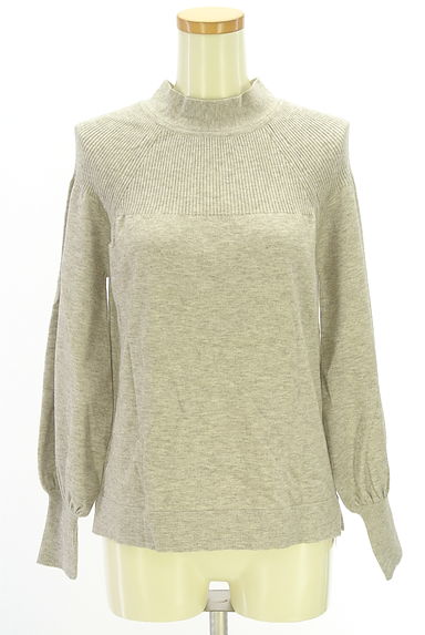 ROPE（ロペ）の古着「ボリュームスリーブモックネックニットトップス（ニット）」大画像１へ