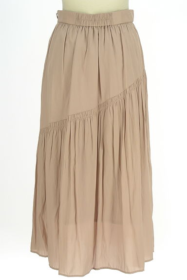 ROPE（ロペ）の古着「斜めギャザー切替ロングスカート（ロングスカート・マキシスカート）」大画像２へ