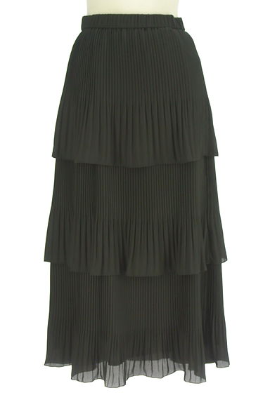 クリックで大画像表示 ROPE(ロペ)の古着「プリーツティアードフリルシフォンロングスカート(ロングスカート・マキシスカート)」大画像1へ