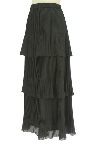 クリックで大画像表示 ROPE(ロペ)の古着「プリーツティアードフリルシフォンロングスカート(ロングスカート・マキシスカート)」大画像3へ