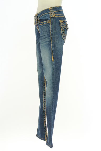 クリックで大画像表示 TRUE RELIGION(トゥルーレリジョン)の古着「ウォッシュド加工ストレートデニム(デニムパンツ)」大画像3へ